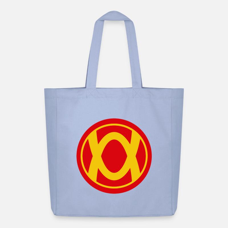 Retro Superhelden Emblem Design - Midweight recycelter Stoffbeutel von Stanley/Stella - Sky
