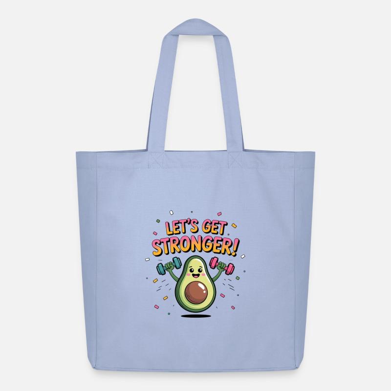 Avocado beim training - Midweight recycelter Stoffbeutel von Stanley/Stella - Sky