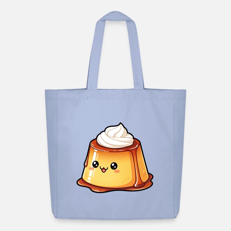 Kawaii Karamellpudding - Midweight recycelter Stoffbeutel von Stanley/Stella - Sky