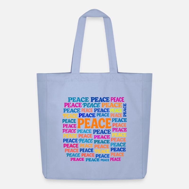 Peace - Midweight recycelter Stoffbeutel von Stanley/Stella - Sky