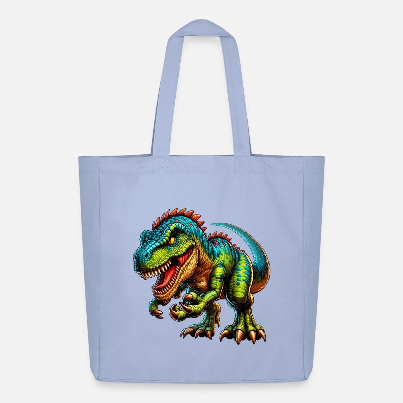 Dinosaurier - Midweight recycelter Stoffbeutel von Stanley/Stella - Sky