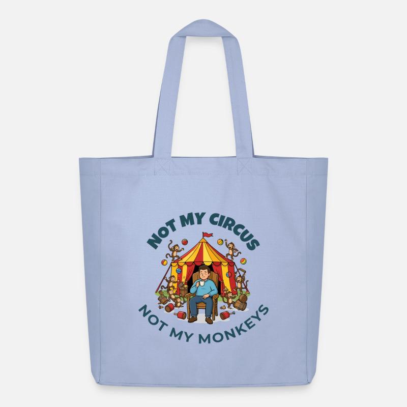 Pas mon cirque, pas mes singes - Tote bag Stanley/Stella Midweight recyclé - ciel