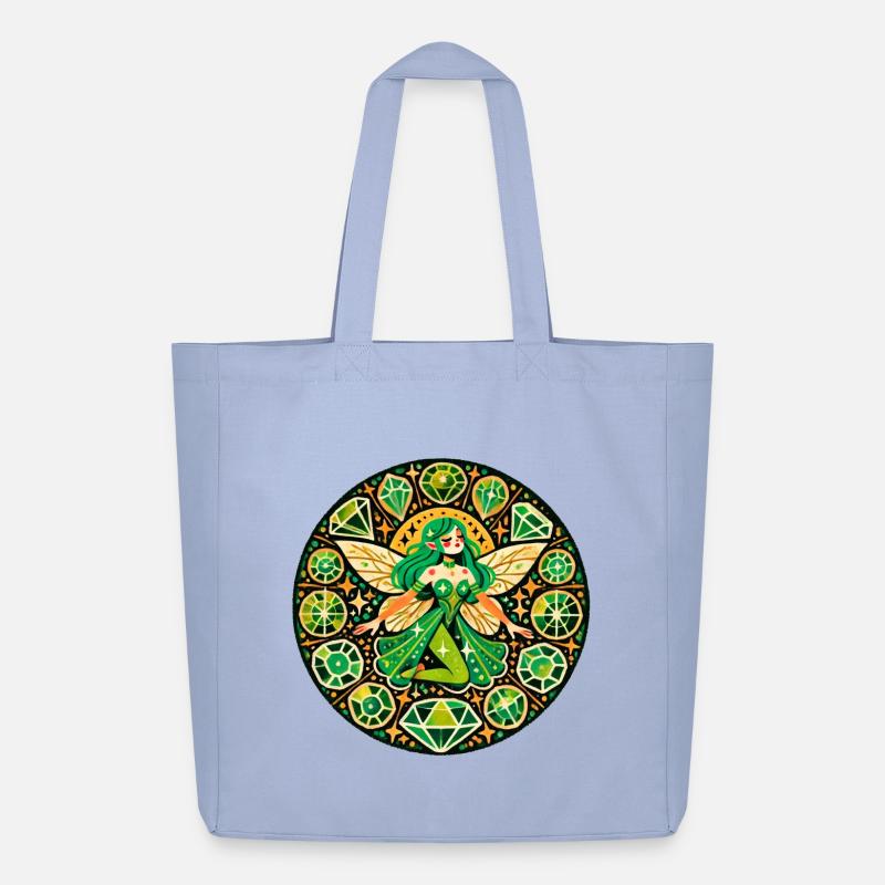 Smaragd-Fee-Mandala - Midweight recycelter Stoffbeutel von Stanley/Stella - Sky