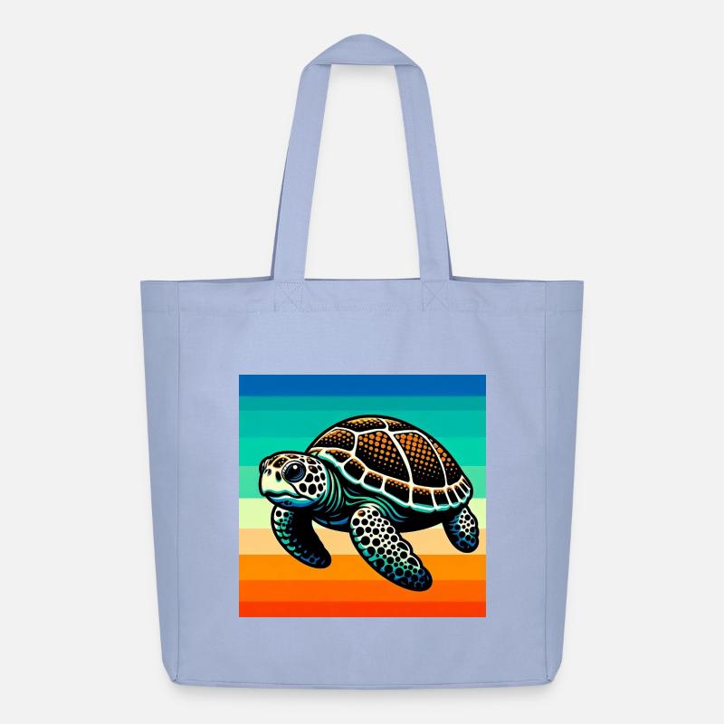 Schildkröte - Midweight recycelter Stoffbeutel von Stanley/Stella - Sky