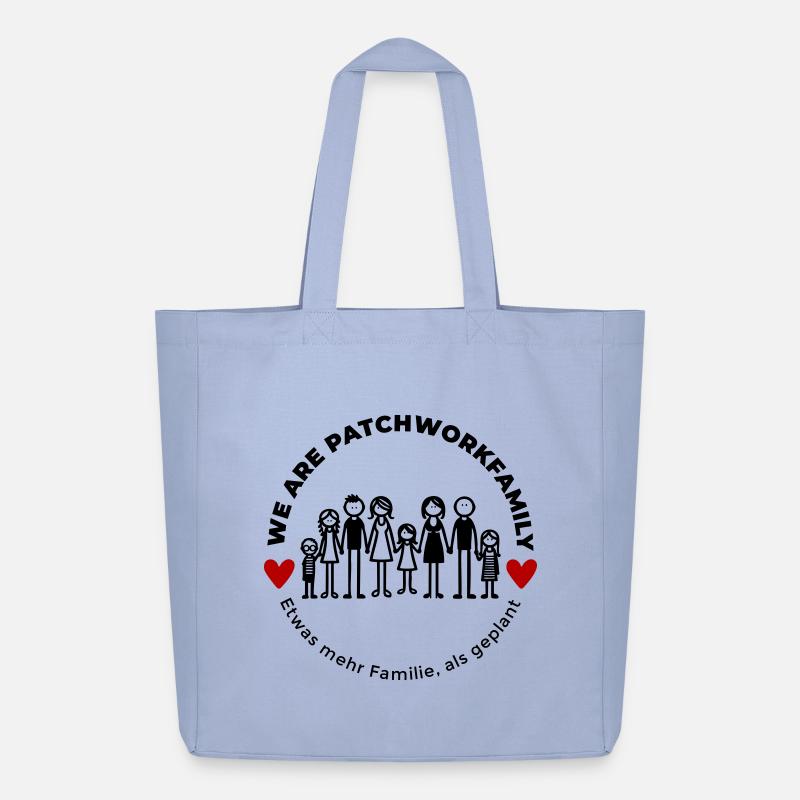 We are Patchworkfamily - Midweight recycelter Stoffbeutel von Stanley/Stella - Sky