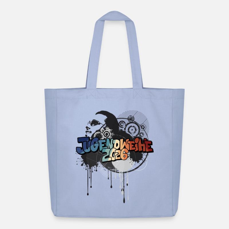 Jugendweihe Graffiti 2026 - Midweight recycelter Stoffbeutel von Stanley/Stella - Sky