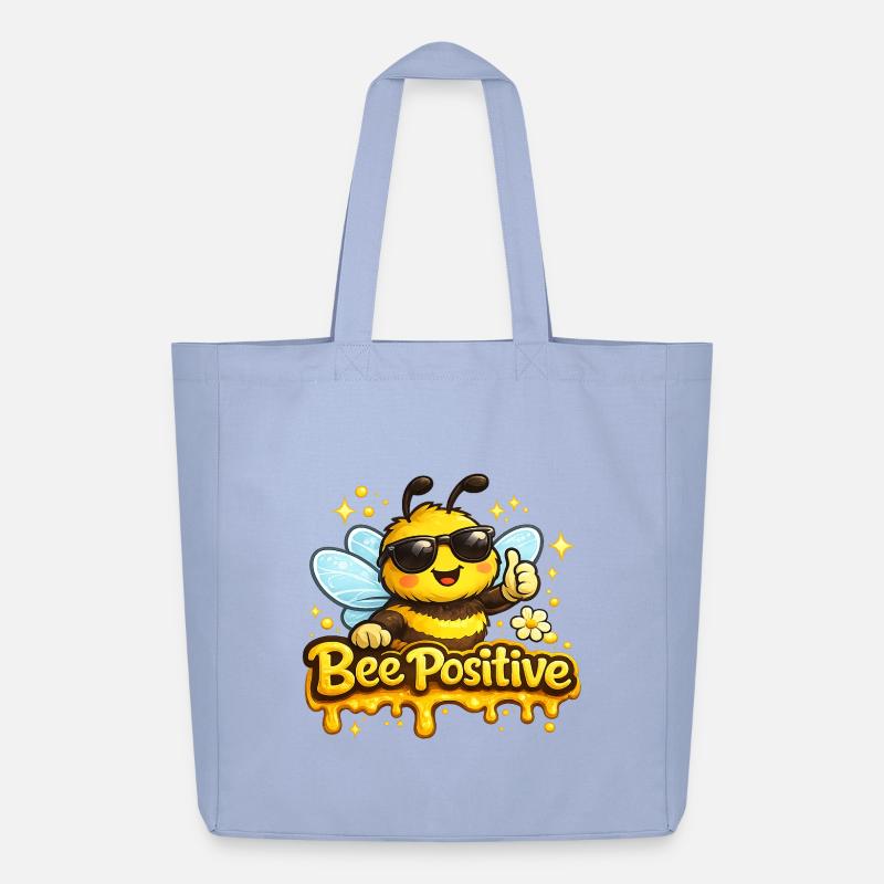 Bee Positiv - Midweight recycelter Stoffbeutel von Stanley/Stella - Sky