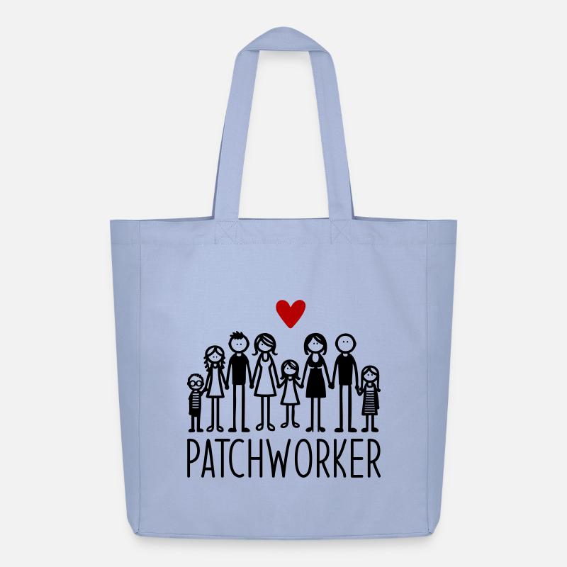Patchworker - Midweight recycelter Stoffbeutel von Stanley/Stella - Sky