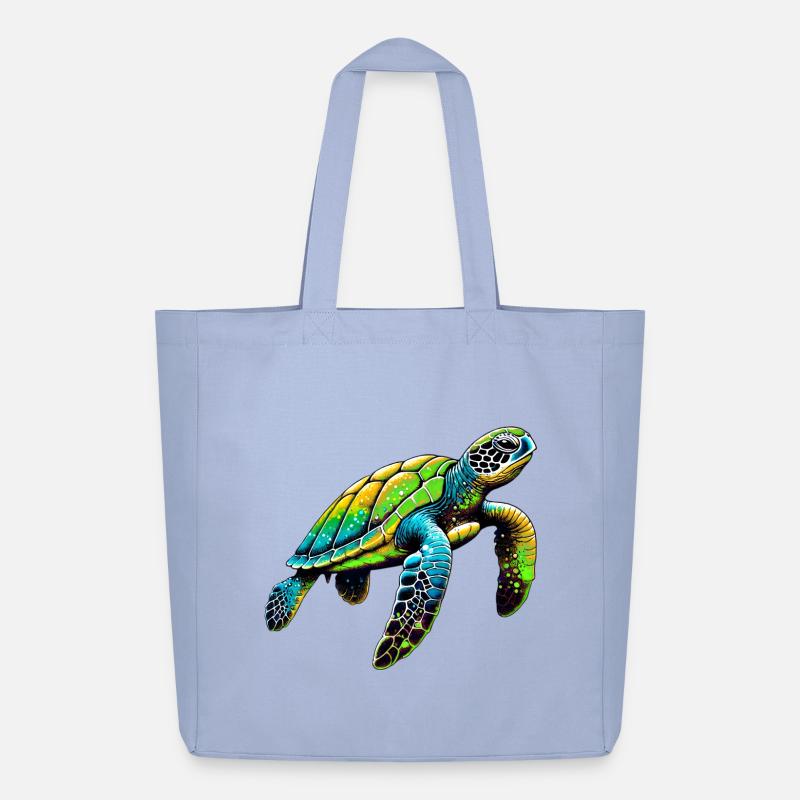 Schildkröte - Midweight recycelter Stoffbeutel von Stanley/Stella - Sky