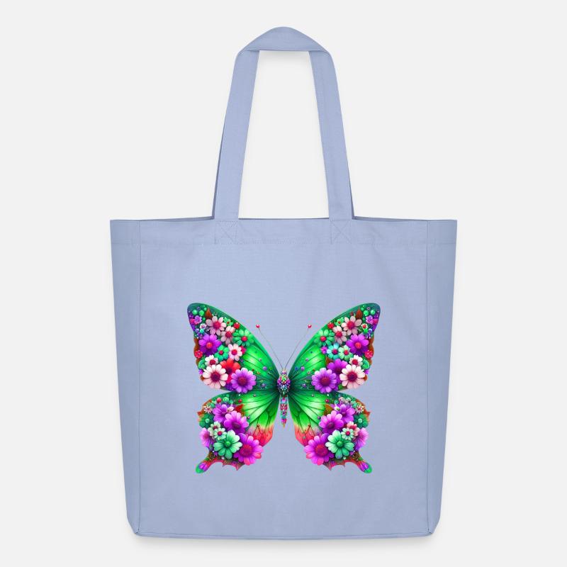 Schmetterling - Midweight recycelter Stoffbeutel von Stanley/Stella - Sky