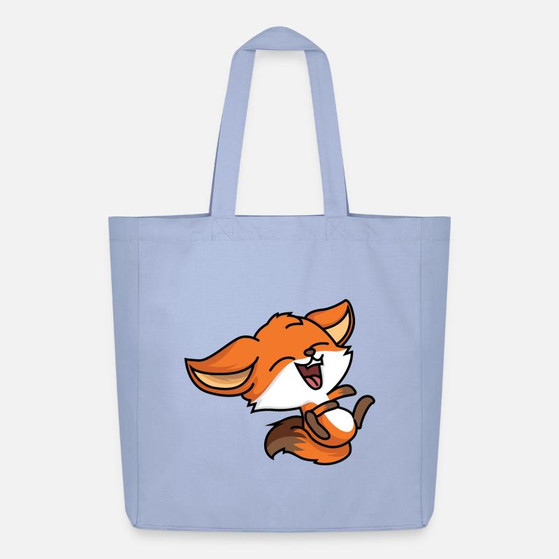 Lachender Fuchs - Midweight recycelter Stoffbeutel von Stanley/Stella - Sky
