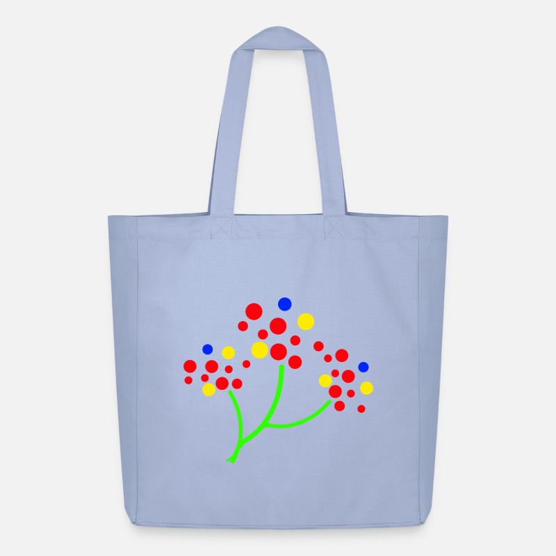 Neon Dot Tree Burst - Midweight Recycled Tote Bag by Stanley/Stella - sky