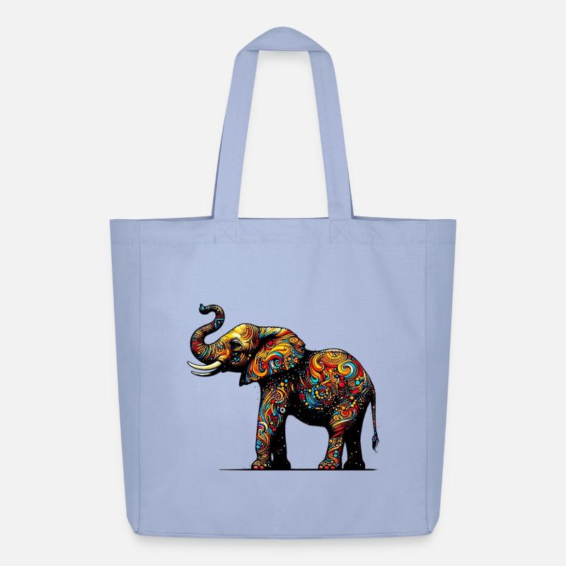 Elefant - Midweight recycelter Stoffbeutel von Stanley/Stella - Sky