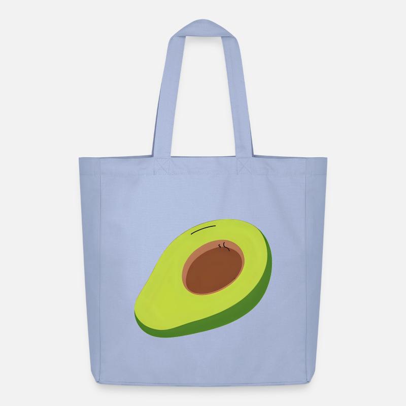 Avocado Halbschnitt Illustration - Midweight recycelter Stoffbeutel von Stanley/Stella - Sky