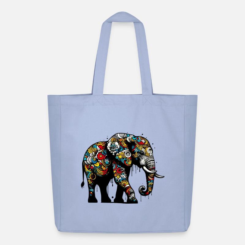 Elefant - Midweight recycelter Stoffbeutel von Stanley/Stella - Sky