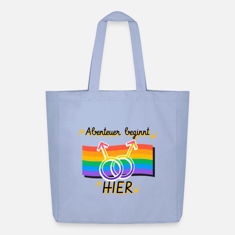 Vernetzte Pride Geschlechtsymbole - Midweight recycelter Stoffbeutel von Stanley/Stella - Sky