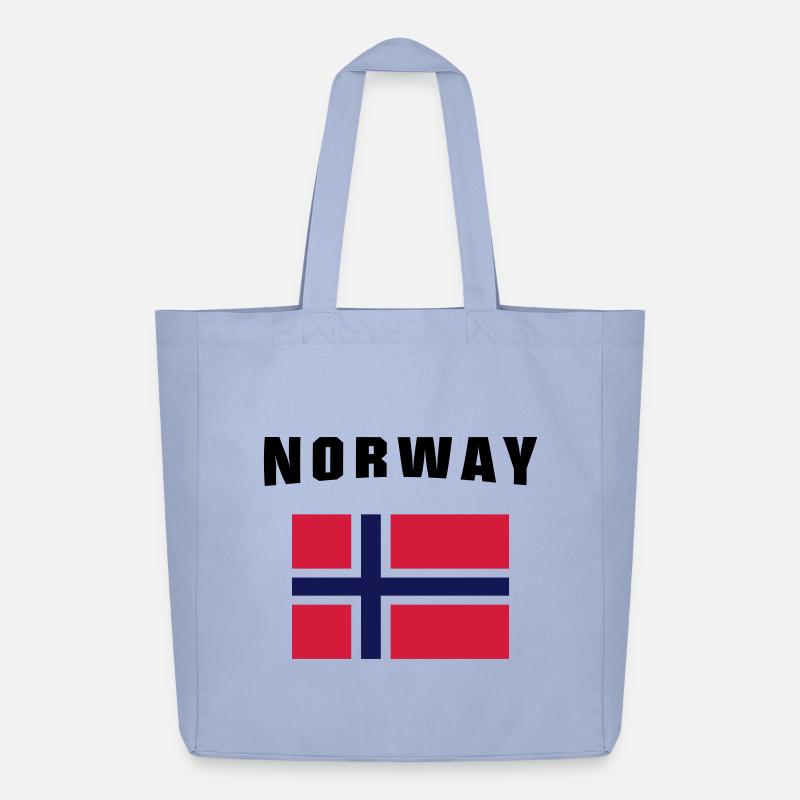 Norway Flag - Midweight recycelter Stoffbeutel von Stanley/Stella - Sky