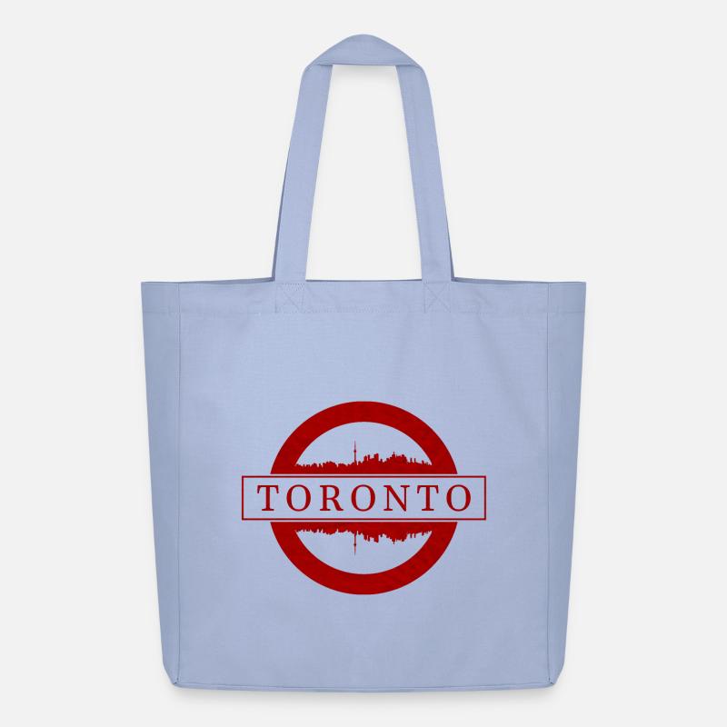 Toronto Stempel Skyline Rot - Midweight recycelter Stoffbeutel von Stanley/Stella - Sky