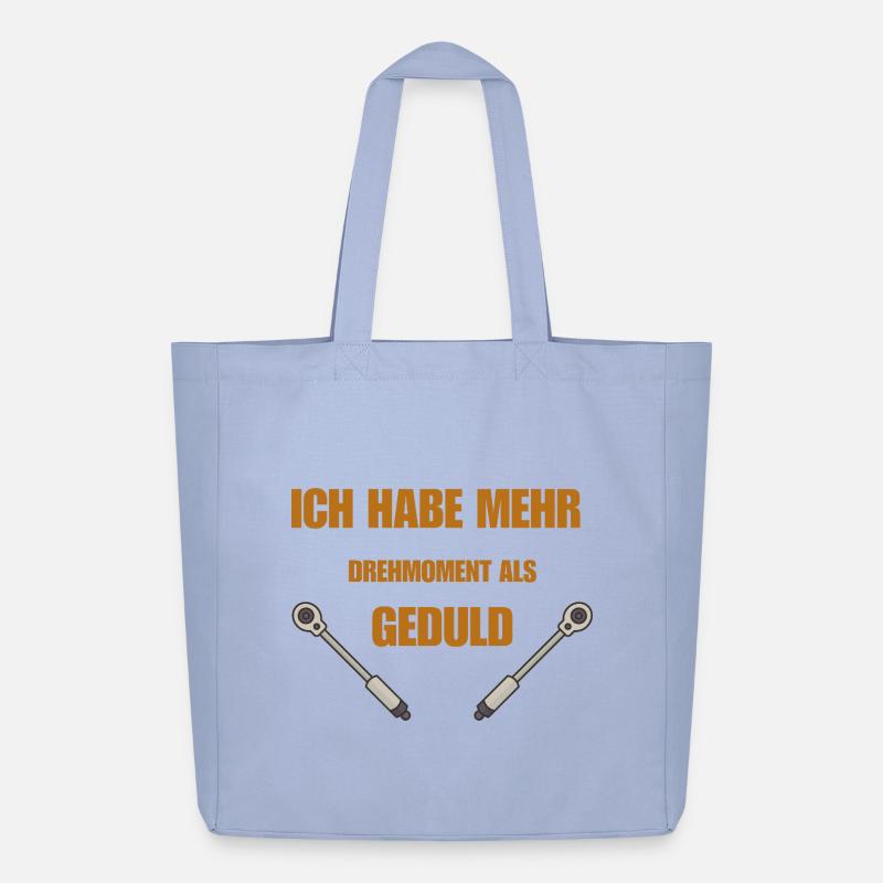Drehmoment oder Geduld - Midweight recycelter Stoffbeutel von Stanley/Stella - Sky