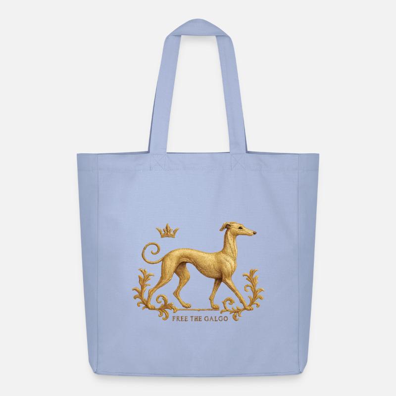 Libérez le Galgo - Broderie n°01 - Tote bag Stanley/Stella Midweight recyclé - ciel