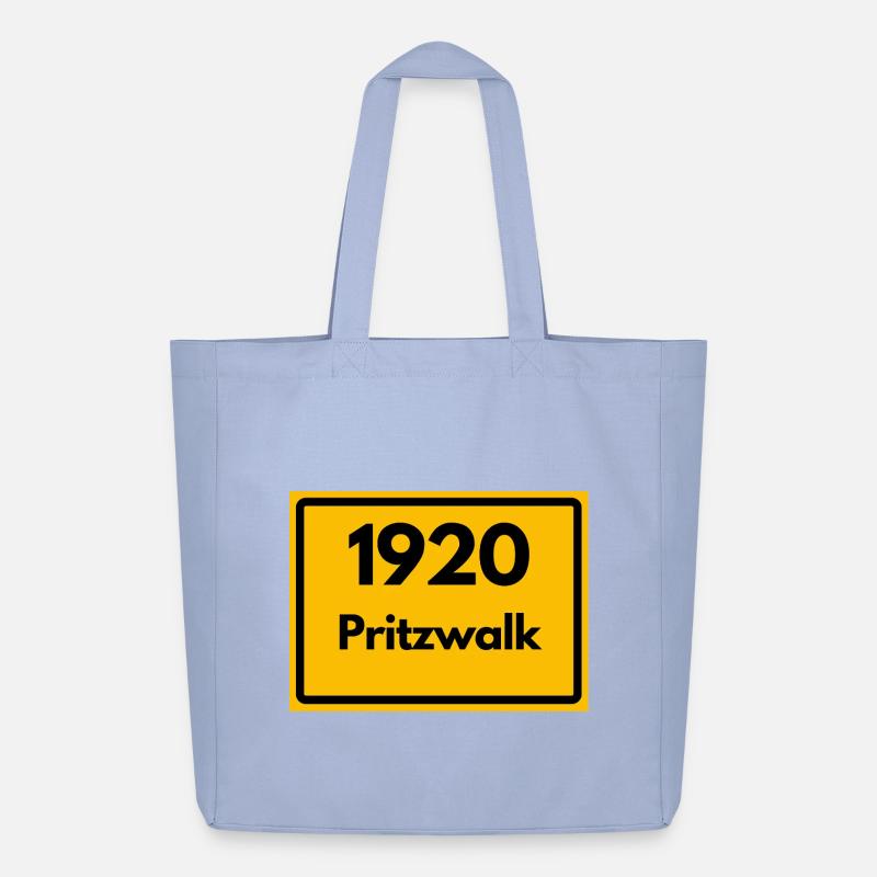 OLD POSTCODE POSTCODE RETRO 1920 PRITZWALK HEIMAT - Midweight Recycled Tote Bag by Stanley/Stella - sky