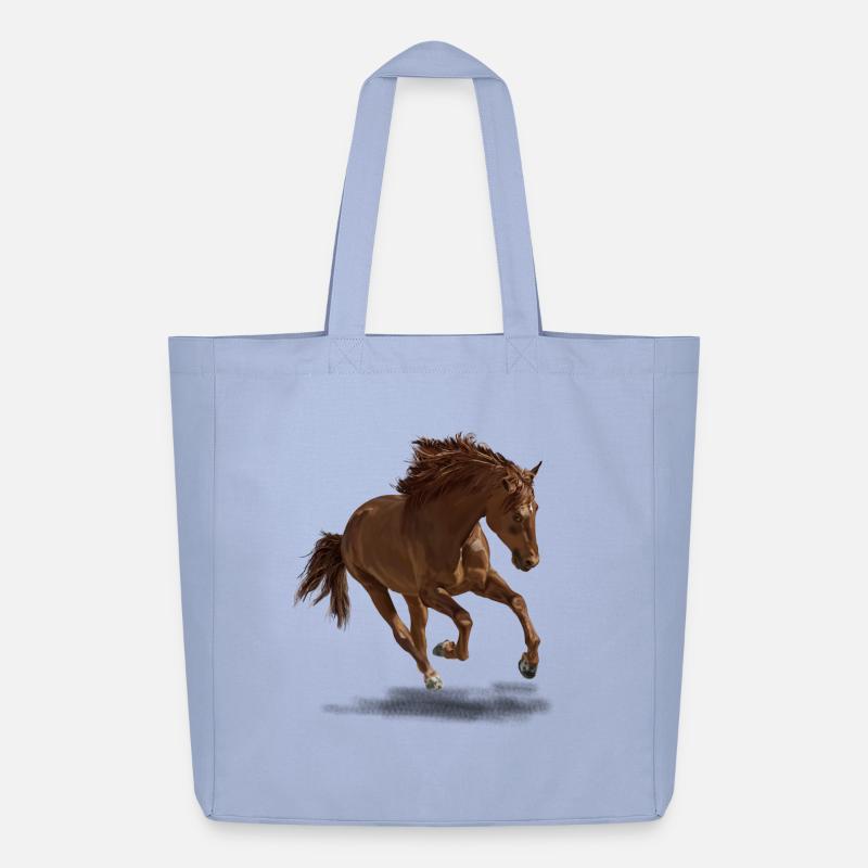 Pferd - Midweight recycelter Stoffbeutel von Stanley/Stella - Sky