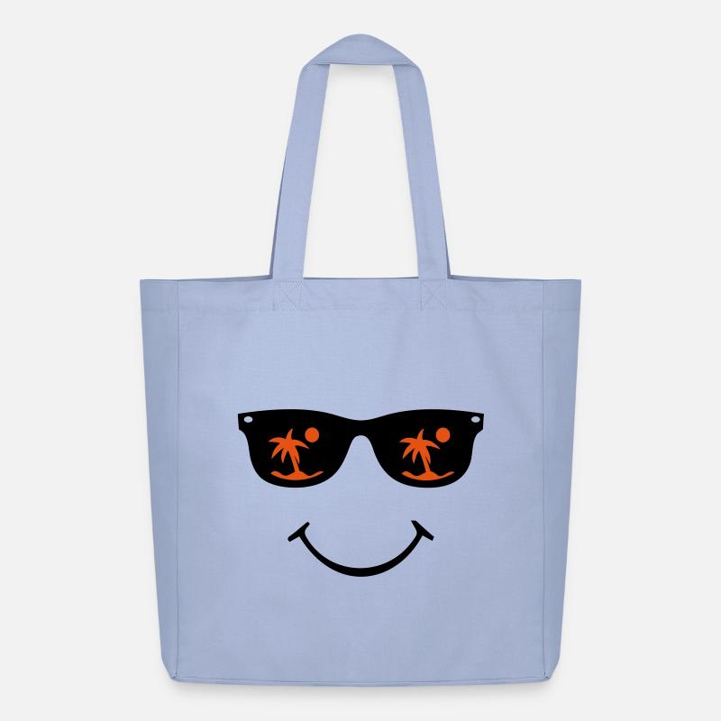 Sonnenbrille Smiley - Midweight recycelter Stoffbeutel von Stanley/Stella - Sky