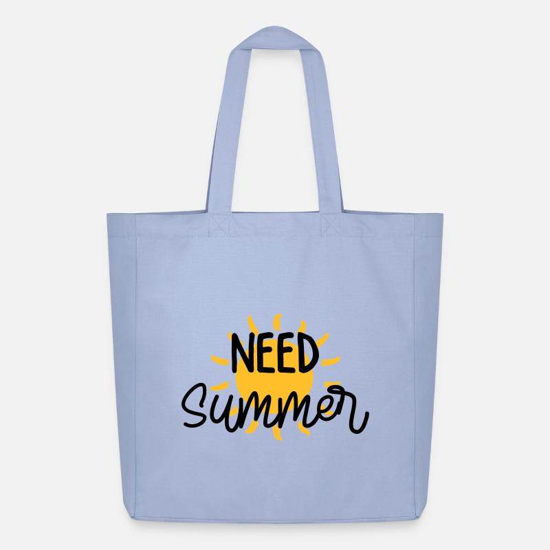 Sommer / Urlaub / Strand / Sonne - Midweight recycelter Stoffbeutel von Stanley/Stella - Sky