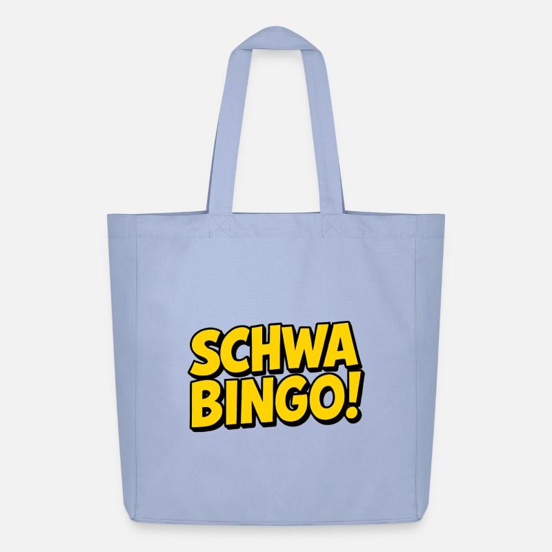 Schwabingo: Retro Wortwitz - Midweight recycelter Stoffbeutel von Stanley/Stella - Sky