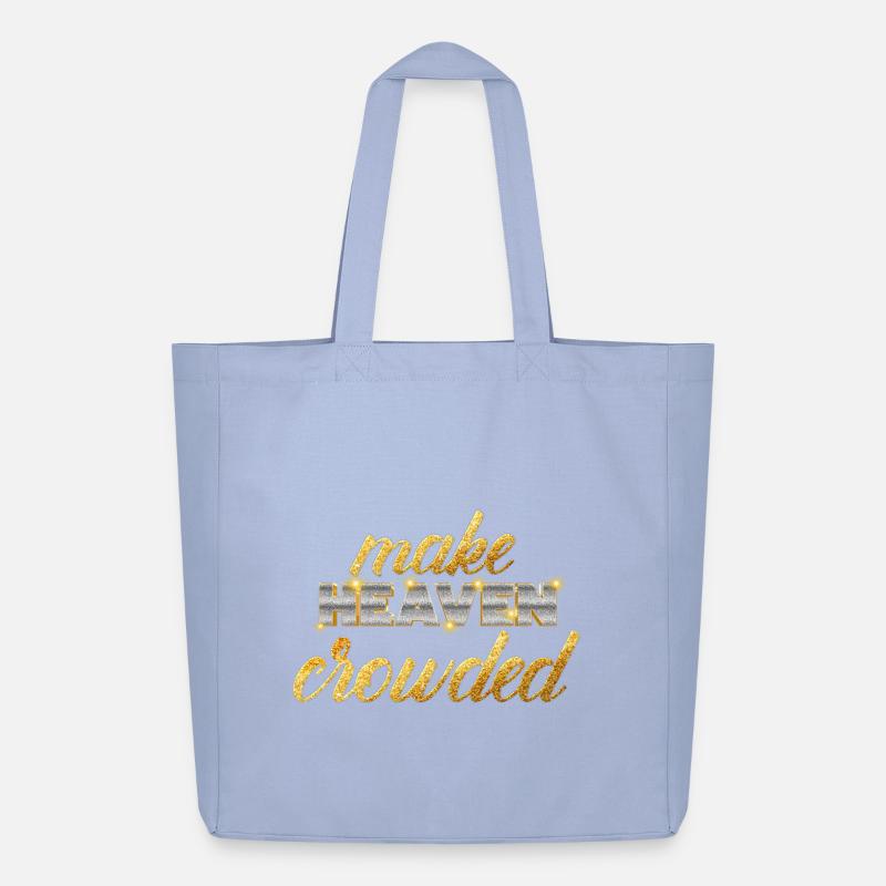 Make Heaven Crowded Glaube Design - Midweight recycelter Stoffbeutel von Stanley/Stella - Sky