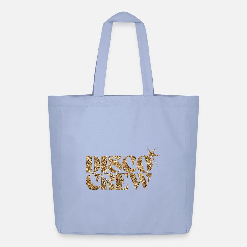 Disco Crew Glitzer Gold Logo - Midweight recycelter Stoffbeutel von Stanley/Stella - Sky