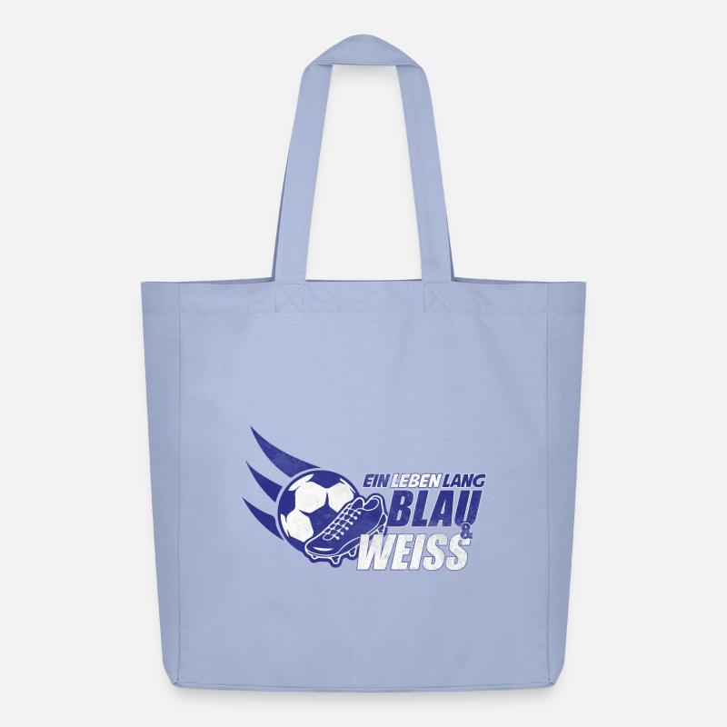 Blau & Weiss ein Leben Lang Geschenkidee - Midweight recycelter Stoffbeutel von Stanley/Stella - Sky