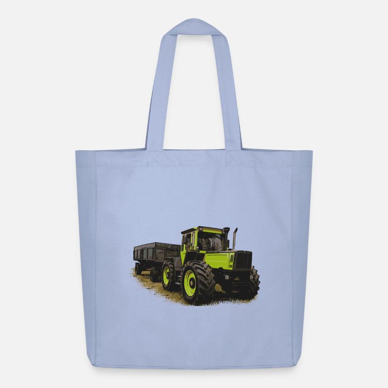 MB trac 1600 turbo avec remorque - Tote bag Stanley/Stella Midweight recyclé - ciel