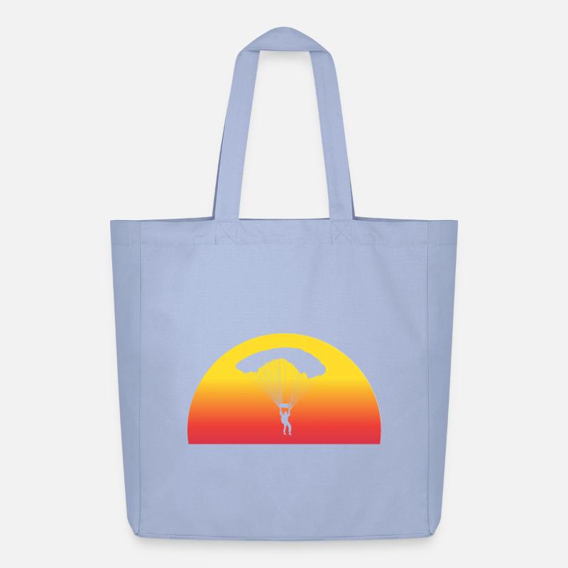 Abenteuerlicher Fallschirmsprung Sunset - Midweight recycelter Stoffbeutel von Stanley/Stella - Sky