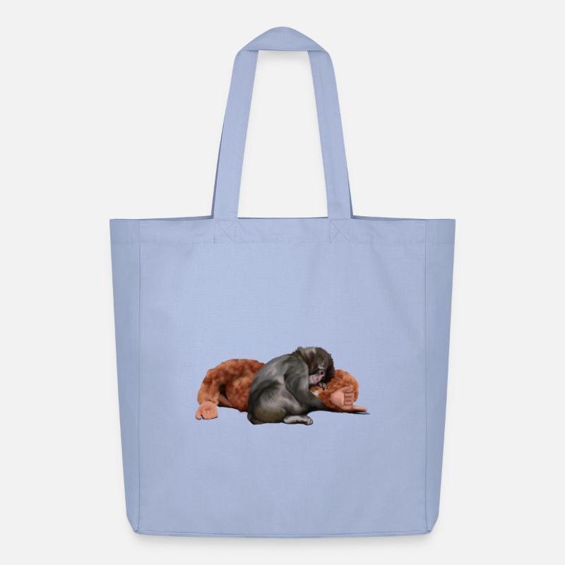 Punch - das Äffchen - Midweight recycelter Stoffbeutel von Stanley/Stella - Sky