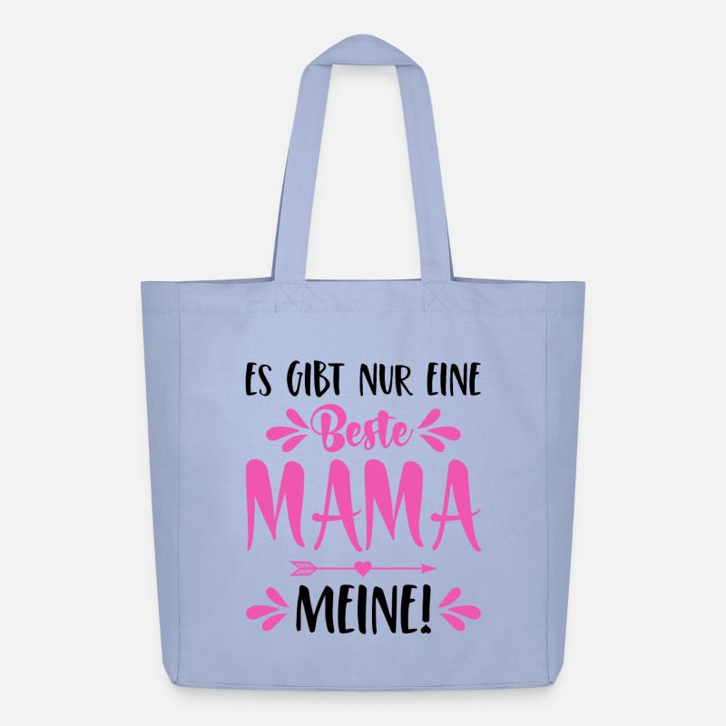 Es gibt nur eine beste Mama Meine Spruch Muttertag - Midweight recycelter Stoffbeutel von Stanley/Stella - Sky