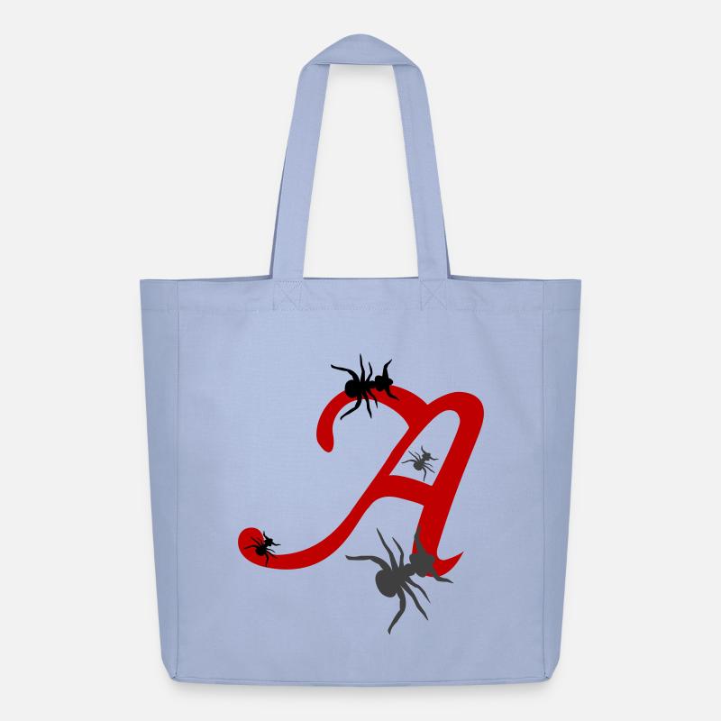 Lettre A Initiale - Tote bag Stanley/Stella Midweight recyclé - ciel
