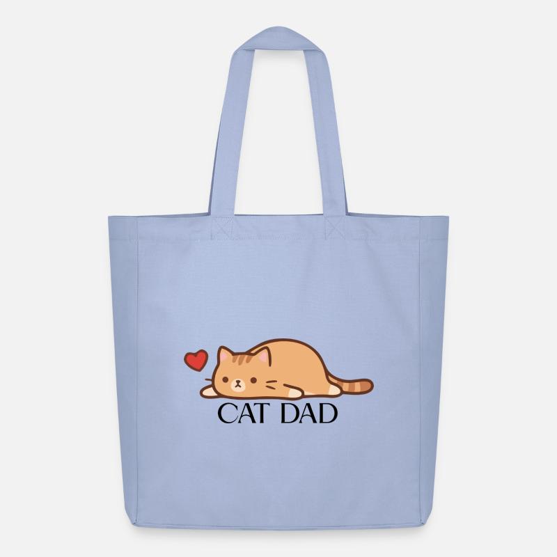 CAT_DAD - Midweight recycelter Stoffbeutel von Stanley/Stella - Sky