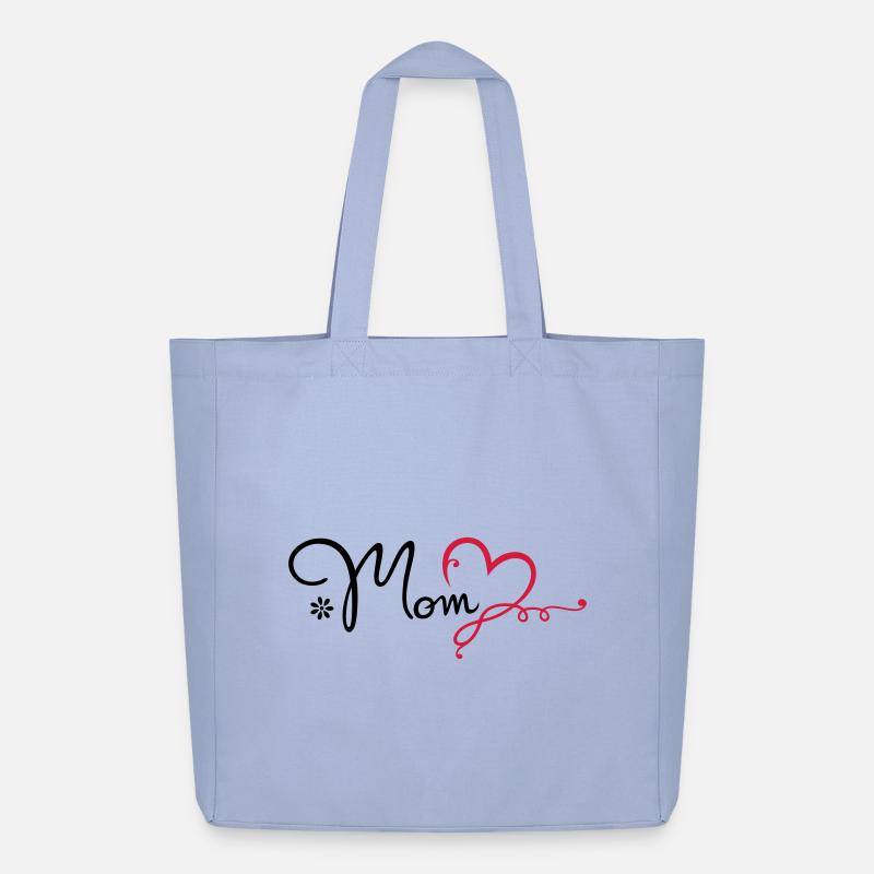 Love Mom Geschenk Muttertag Mama - Midweight recycelter Stoffbeutel von Stanley/Stella - Sky
