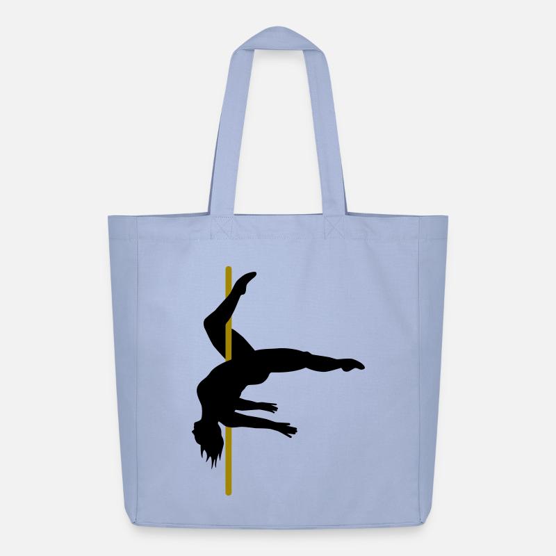 Curvy Poledancer im Inside Leg Hang - Midweight recycelter Stoffbeutel von Stanley/Stella - Sky