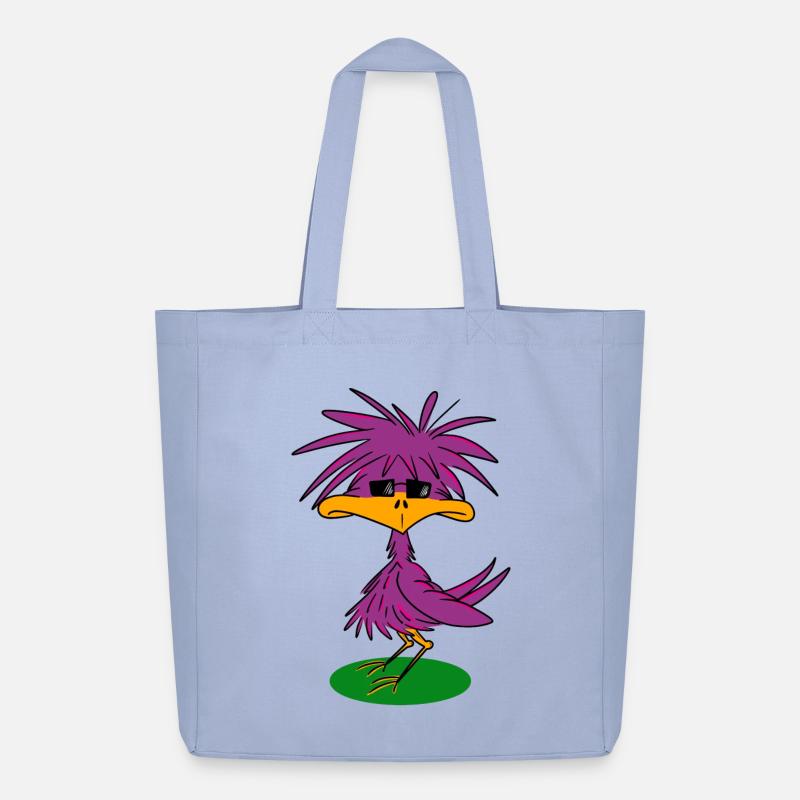 Funky Vogel - Midweight recycelter Stoffbeutel von Stanley/Stella - Sky