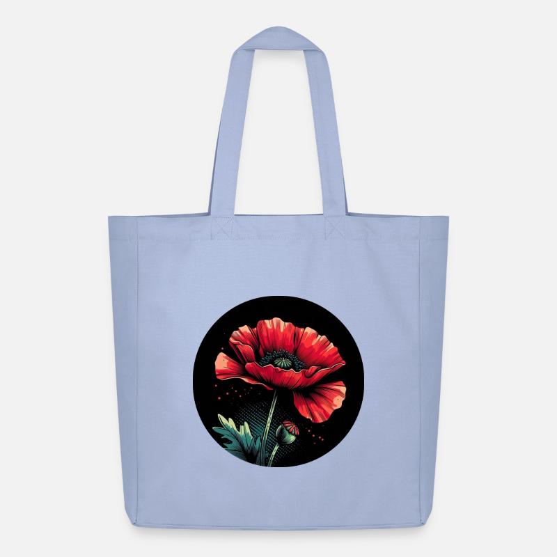 Mohnblume rot - Midweight recycelter Stoffbeutel von Stanley/Stella - Sky