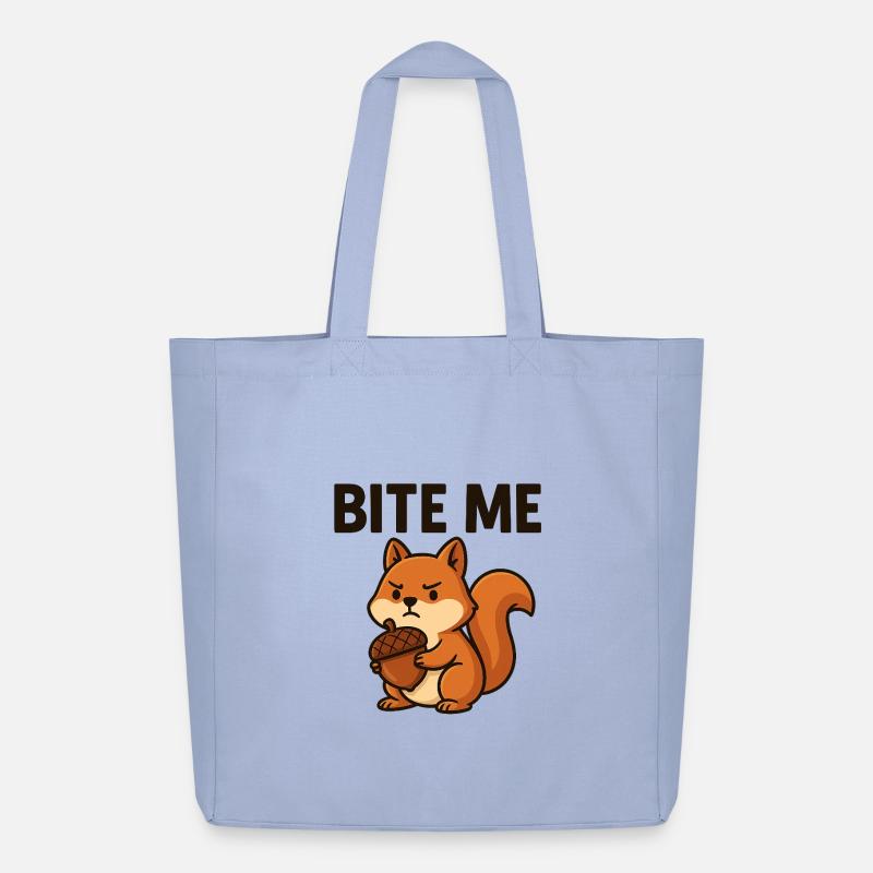 Artsy Squirrel with Bold Message - Midweight recycelter Stoffbeutel von Stanley/Stella - Sky