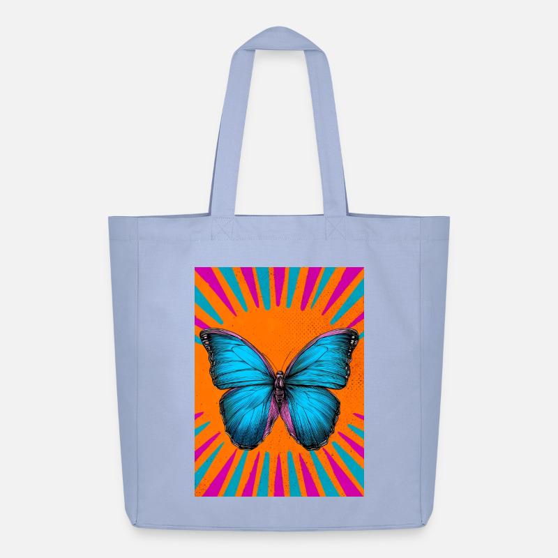 Schmetterling - Midweight recycelter Stoffbeutel von Stanley/Stella - Sky