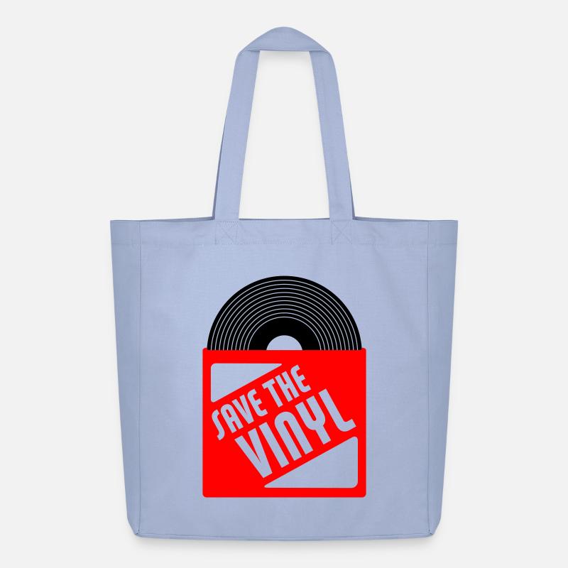 save the vinyl - Midweight recycelter Stoffbeutel von Stanley/Stella - Sky