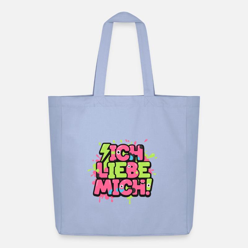 Ich Liebe Mich Graffiti - Midweight recycelter Stoffbeutel von Stanley/Stella - Sky