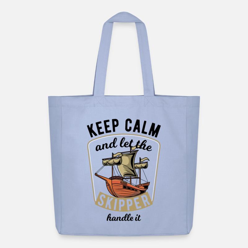 Keep Calm Sailing - Midweight recycelter Stoffbeutel von Stanley/Stella - Sky