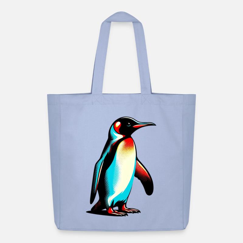 Pinguin - Midweight recycelter Stoffbeutel von Stanley/Stella - Sky