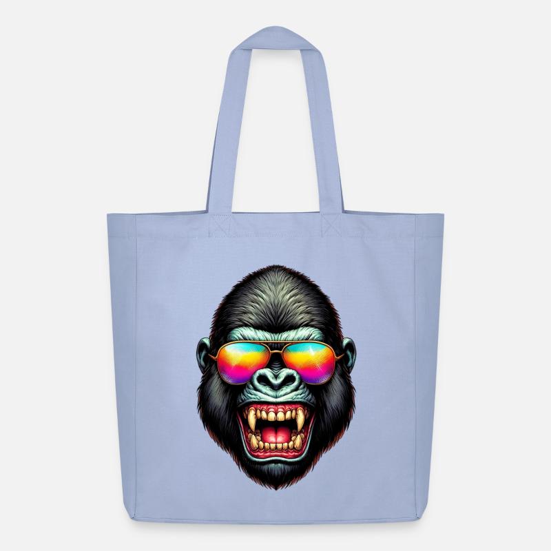 Gorilla - Midweight recycelter Stoffbeutel von Stanley/Stella - Sky