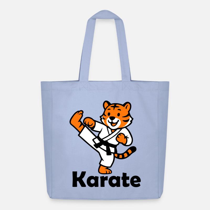 Karate Tiger - Midweight recycelter Stoffbeutel von Stanley/Stella - Sky